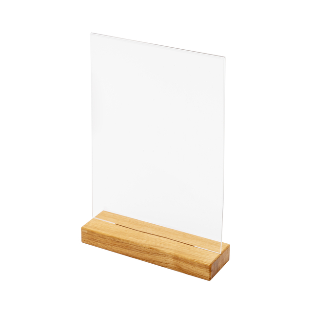 [TA4PWQUA] Menukaarthouder IEZZY T tafeldisplay A4 hout
