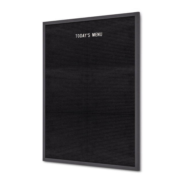 [LEBBL60x80QUA] Letterbord IEZZY 60x80cm zwart hout
