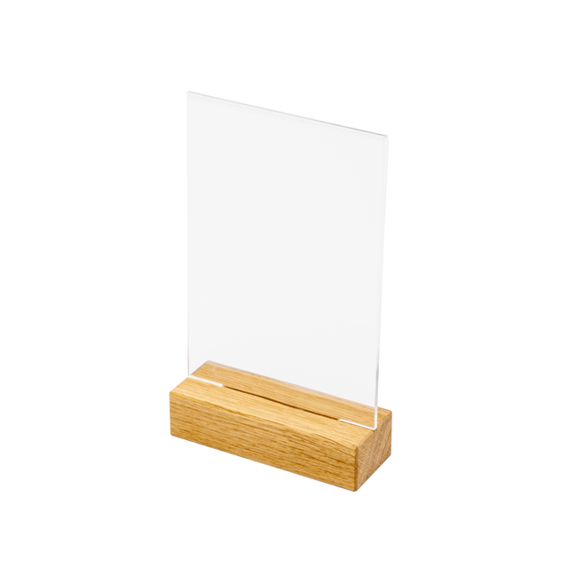 [TA6PWQUA] Menukaarthouder IEZZY T tafeldisplay A6 hout
