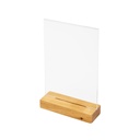 Menukaarthouder IEZZY T tafeldisplay A5 hout