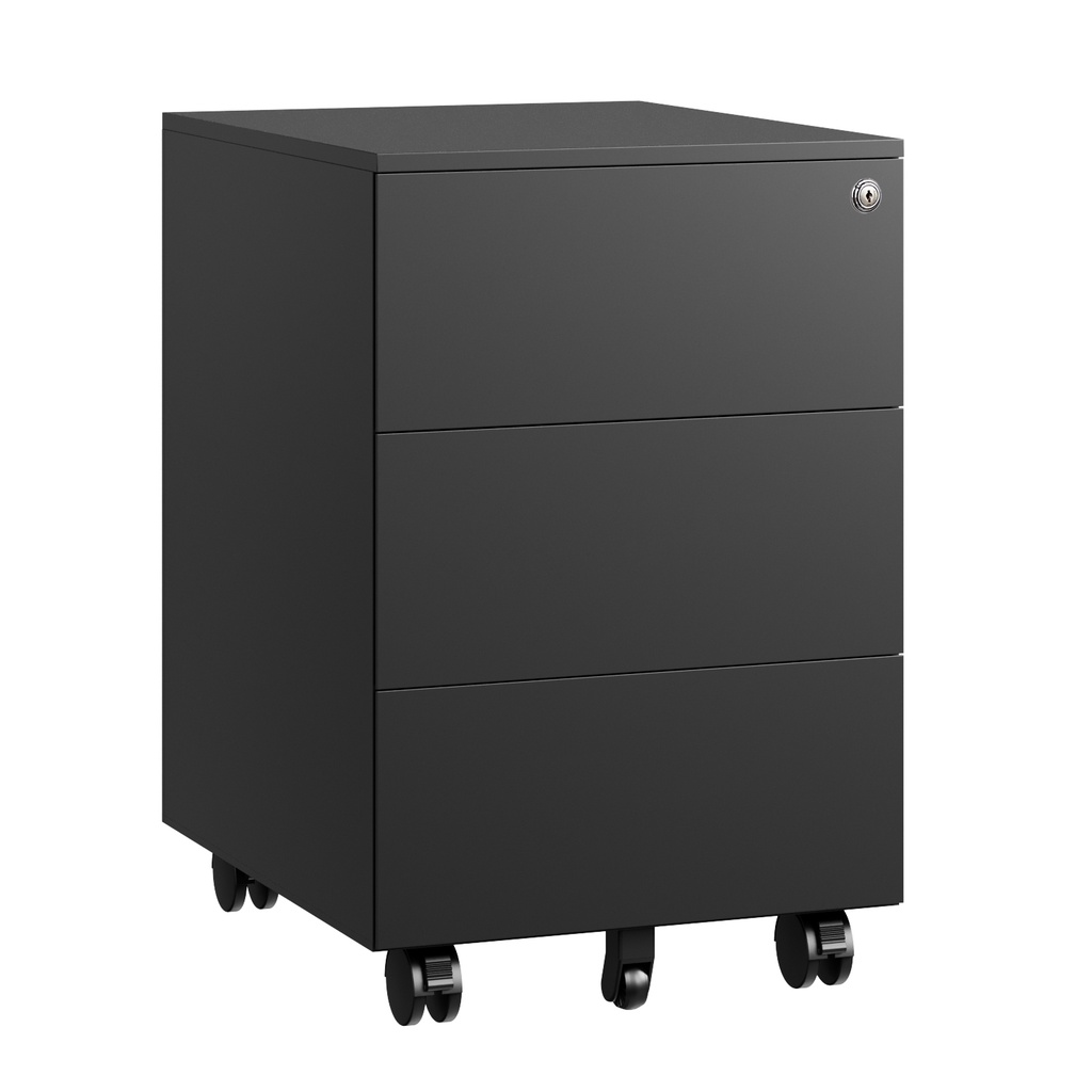 [18.LAD.004.BL] Ladeblok Euroseats 3 gelijke lade 50x39x60cm zwart