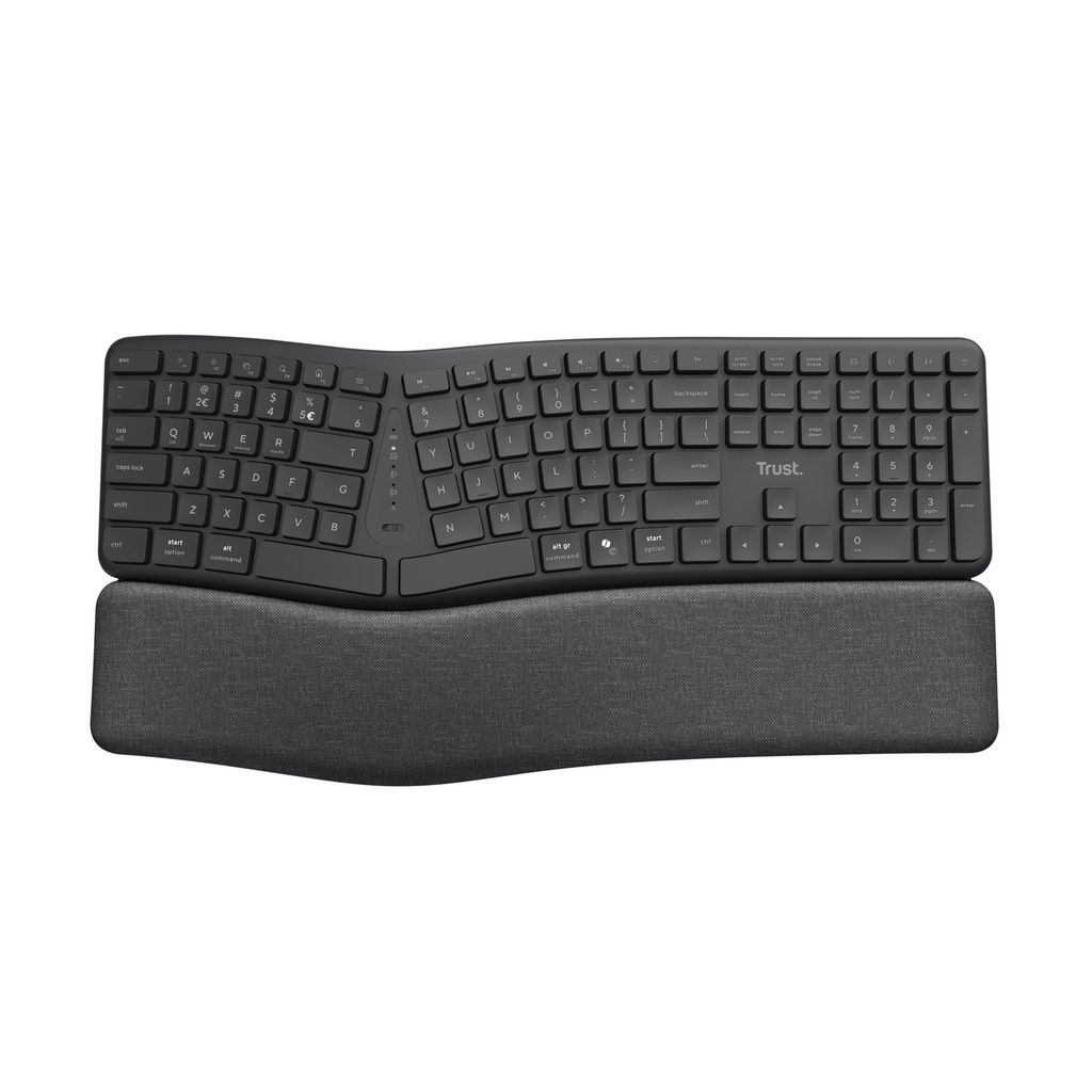 [25459] Toetsenbord Trust Keyra Ergo Multi draadloos
