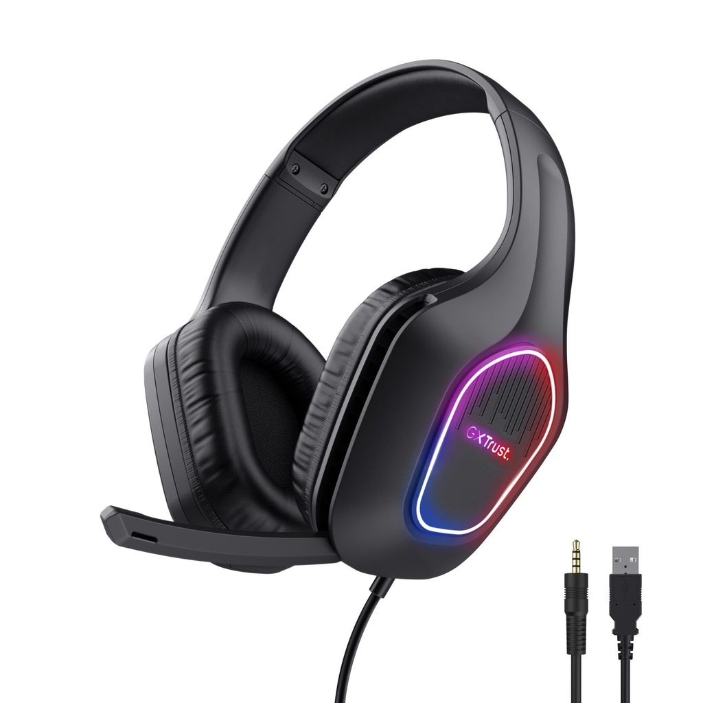 [25331] Gaming Headset Trust GXT416 Zirox LED zwart