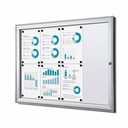 Vitrinebord Quantore luxe 8x A4 B1 gecert zilver