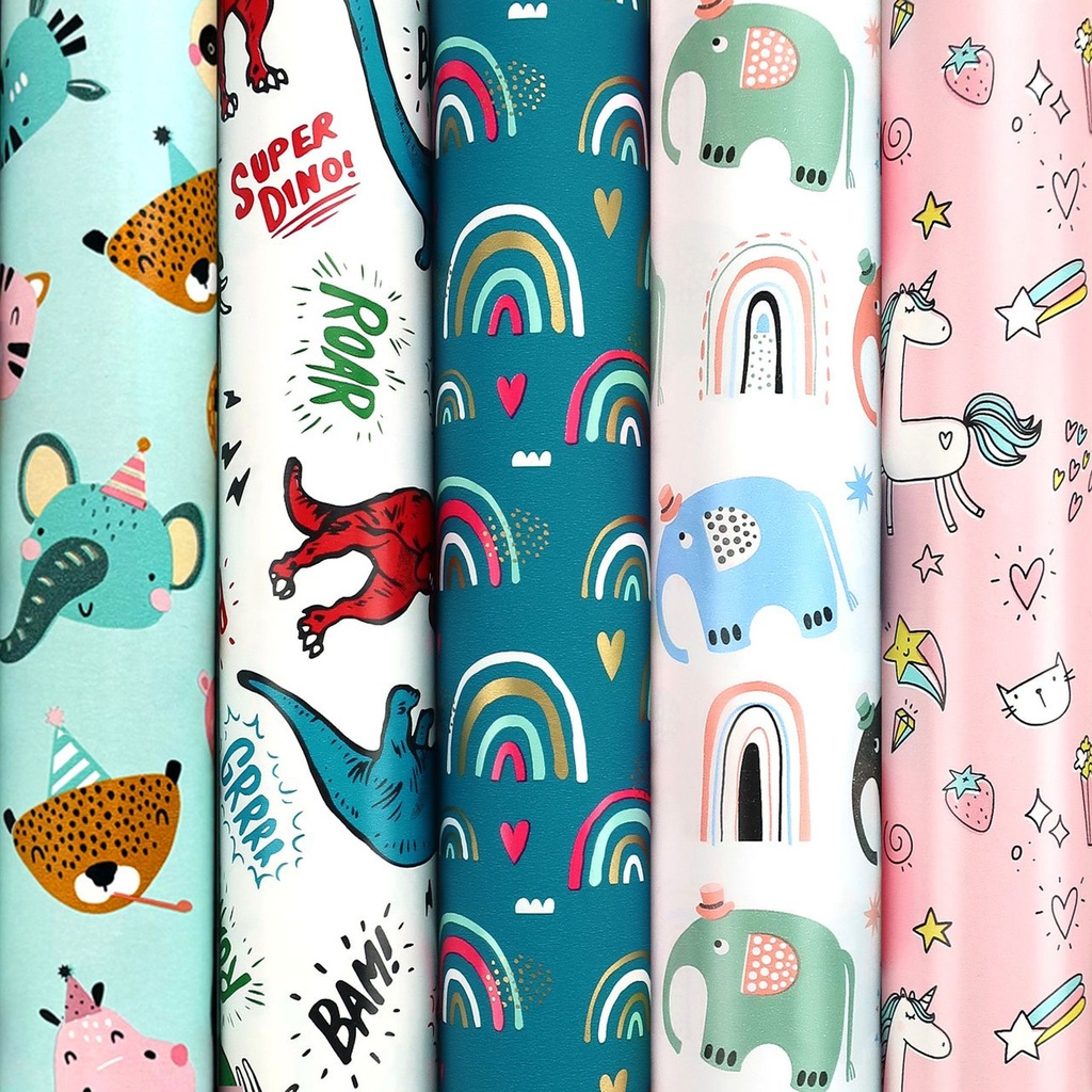 [971718] Inpakpapier Colorful kids 200x70cm