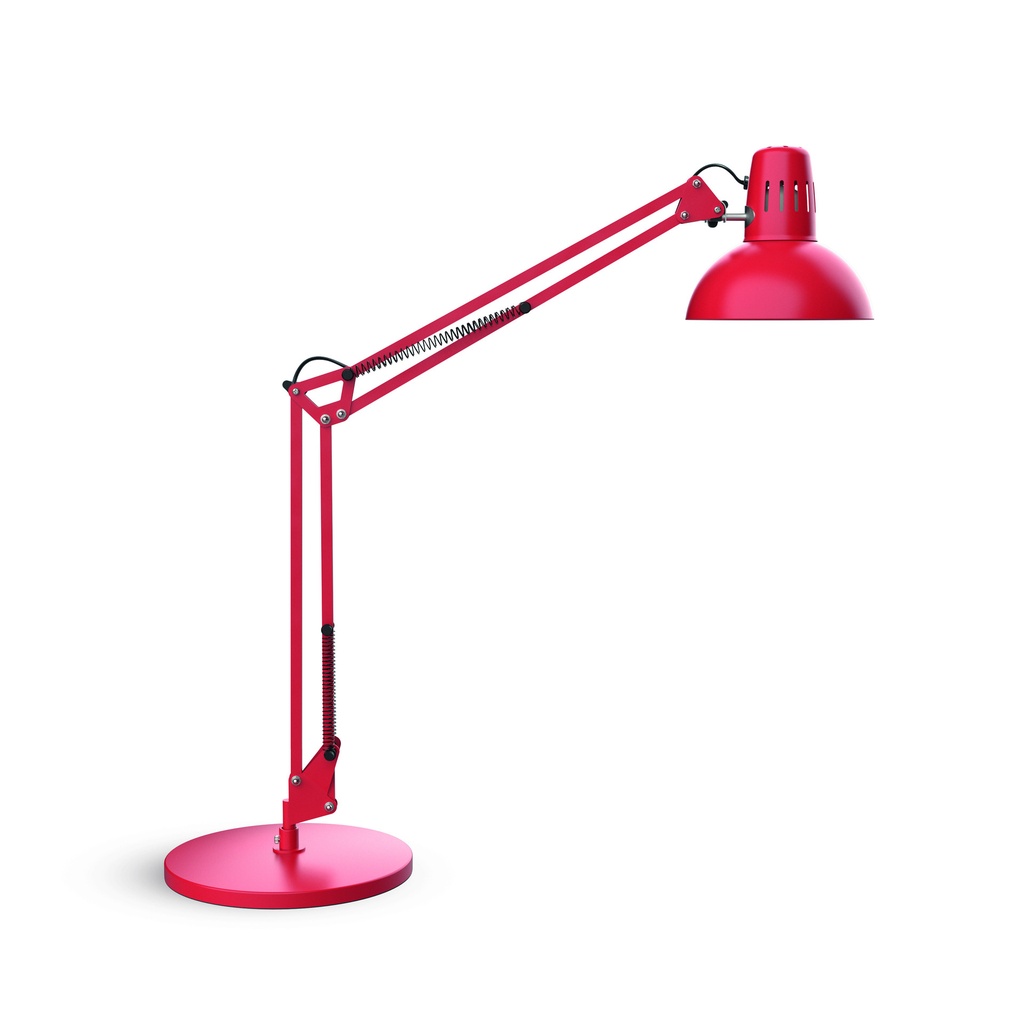 [8230425] Bureaulamp MAUL Study voet excl.LED E27 lamp rood
