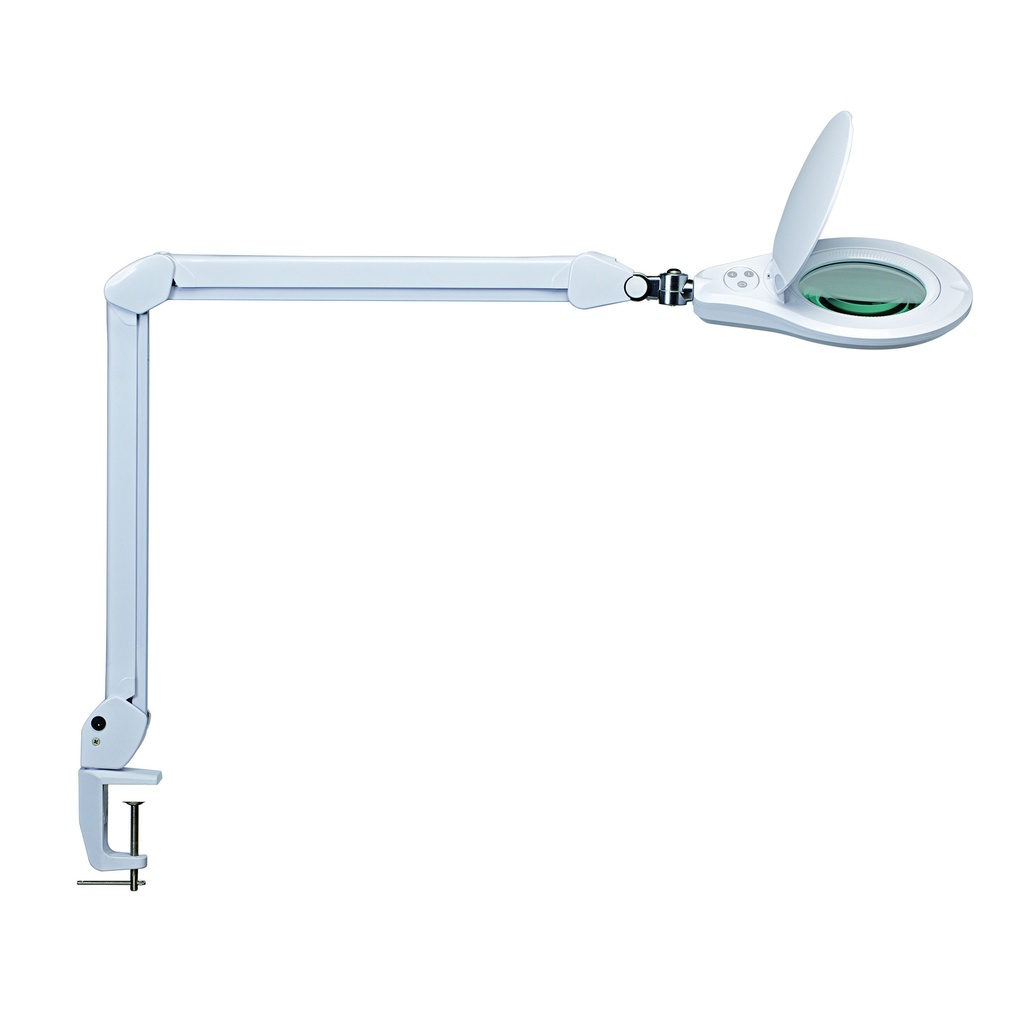 [8265802] Loeplamp MAUL Source LED dimbaar tafelklem wit