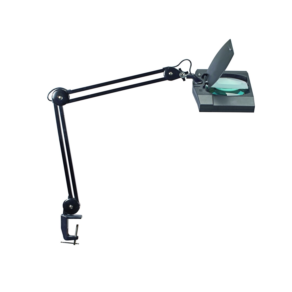 [8265090] Loeplamp MAUL Vitrum LED met tafelklem lens zwart