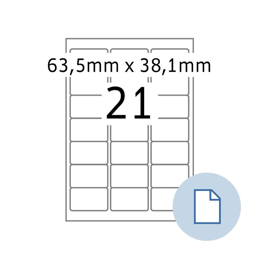 [8417] Etiket HERMA 8417 A4 EXPR 500 63.5x38.1mm 10500st