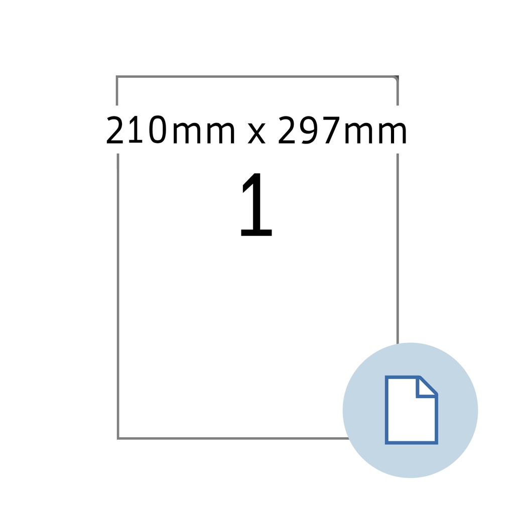 Etiket HERMA 8422 A4 EXPR 500 210x297mm 500st