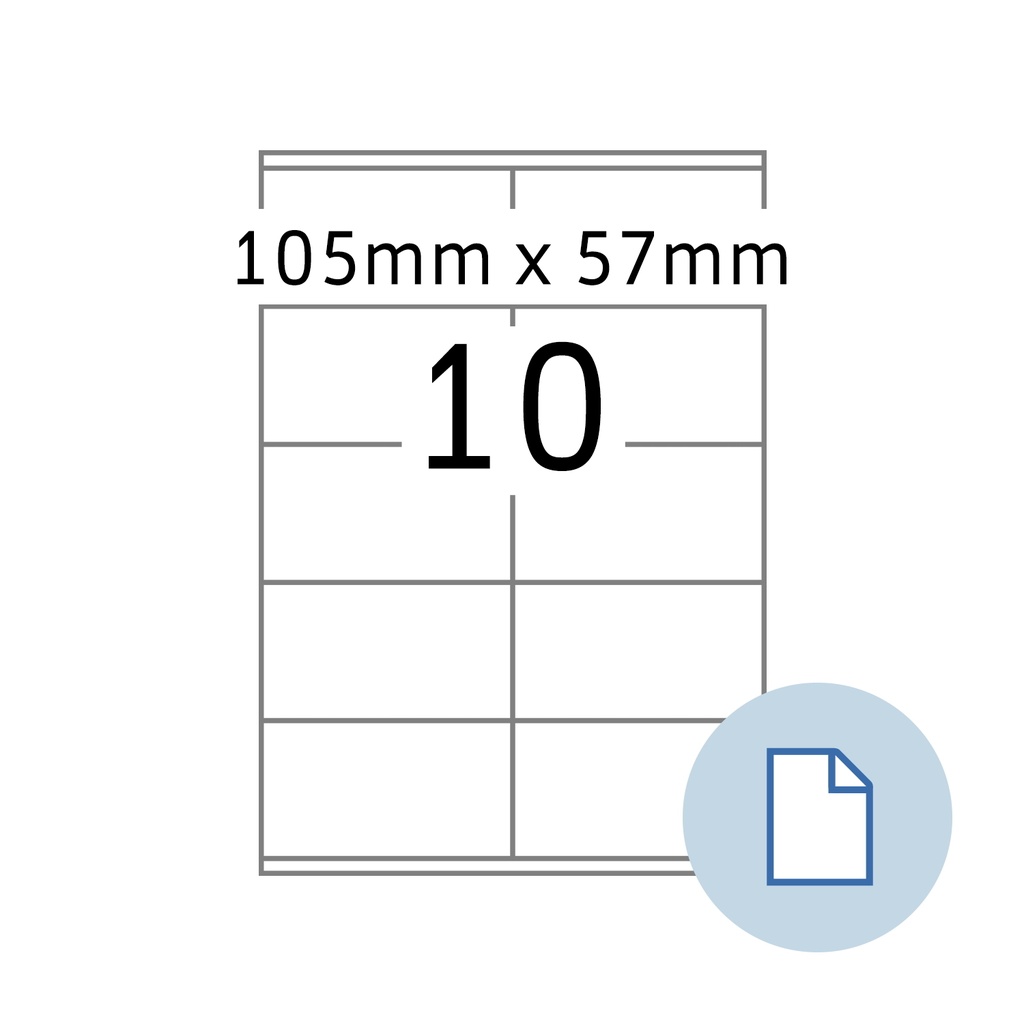 [8420] Etiket HERMA 8420 A4 EXPR 500 105x57mm 5000st