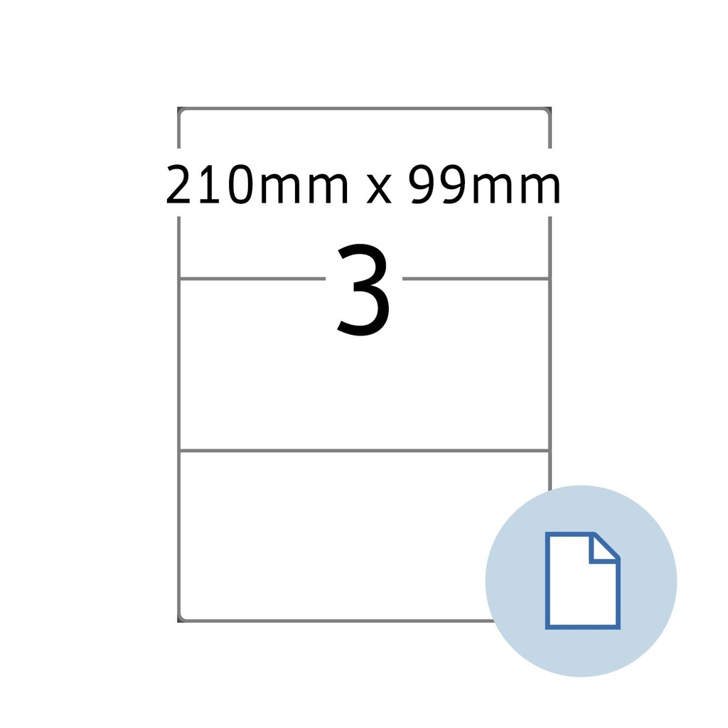 Etiket HERMA 8403 A4 EXPR 500 210x99mm 1500st