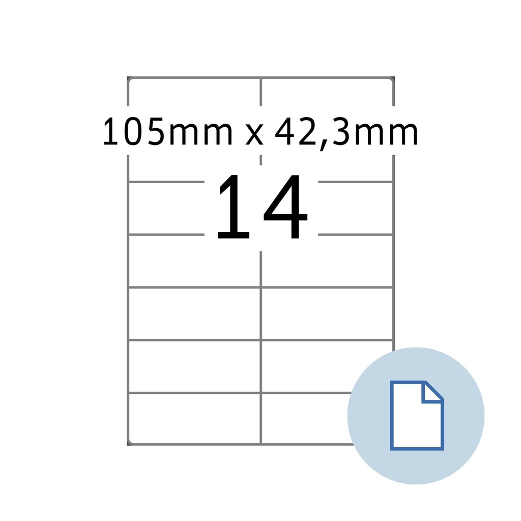 [8414] Etiket HERMA 8414 A4 EXPR 500 105x42.3mm 7000st