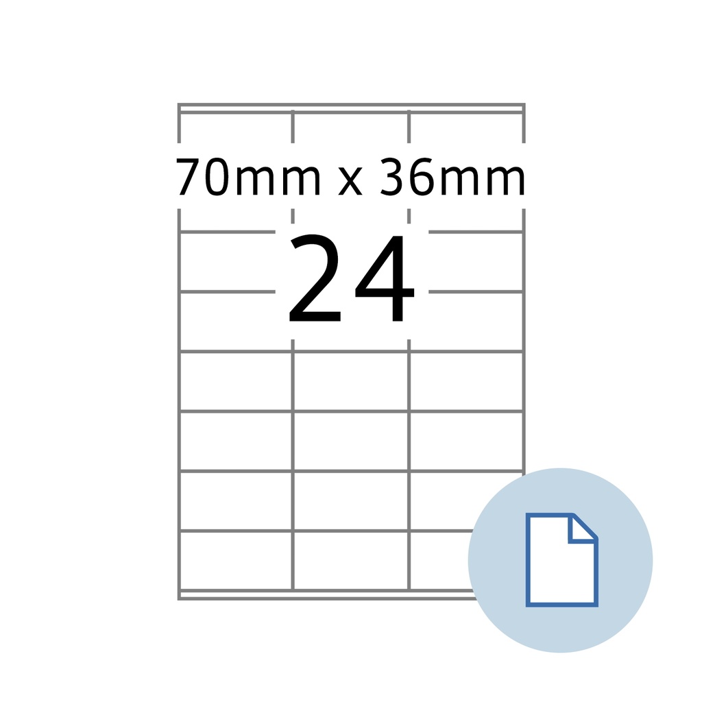 [8418] Etiket HERMA 8418 A4 EXPR 500 70x36mm 12000st