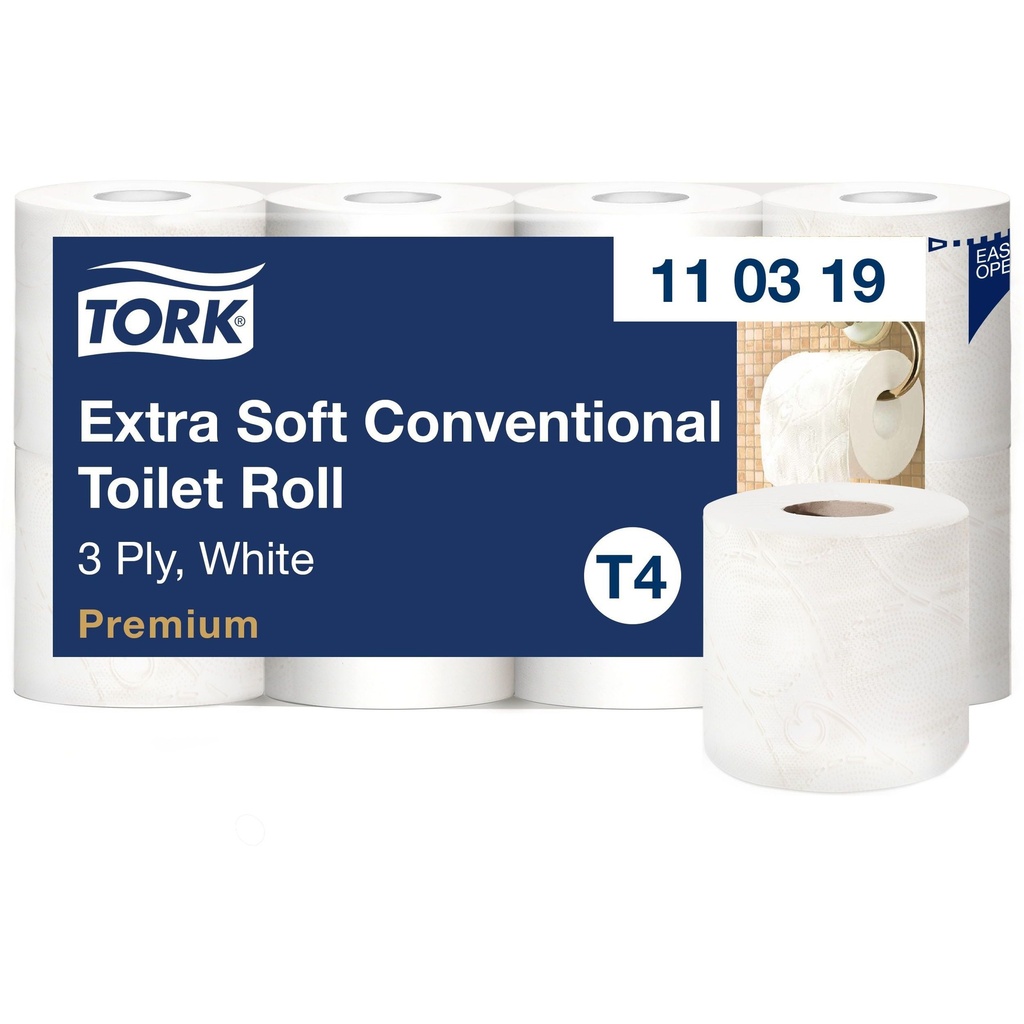 [110319] Toiletpapier Tork T4 Premium 56x155 vel wit 110319