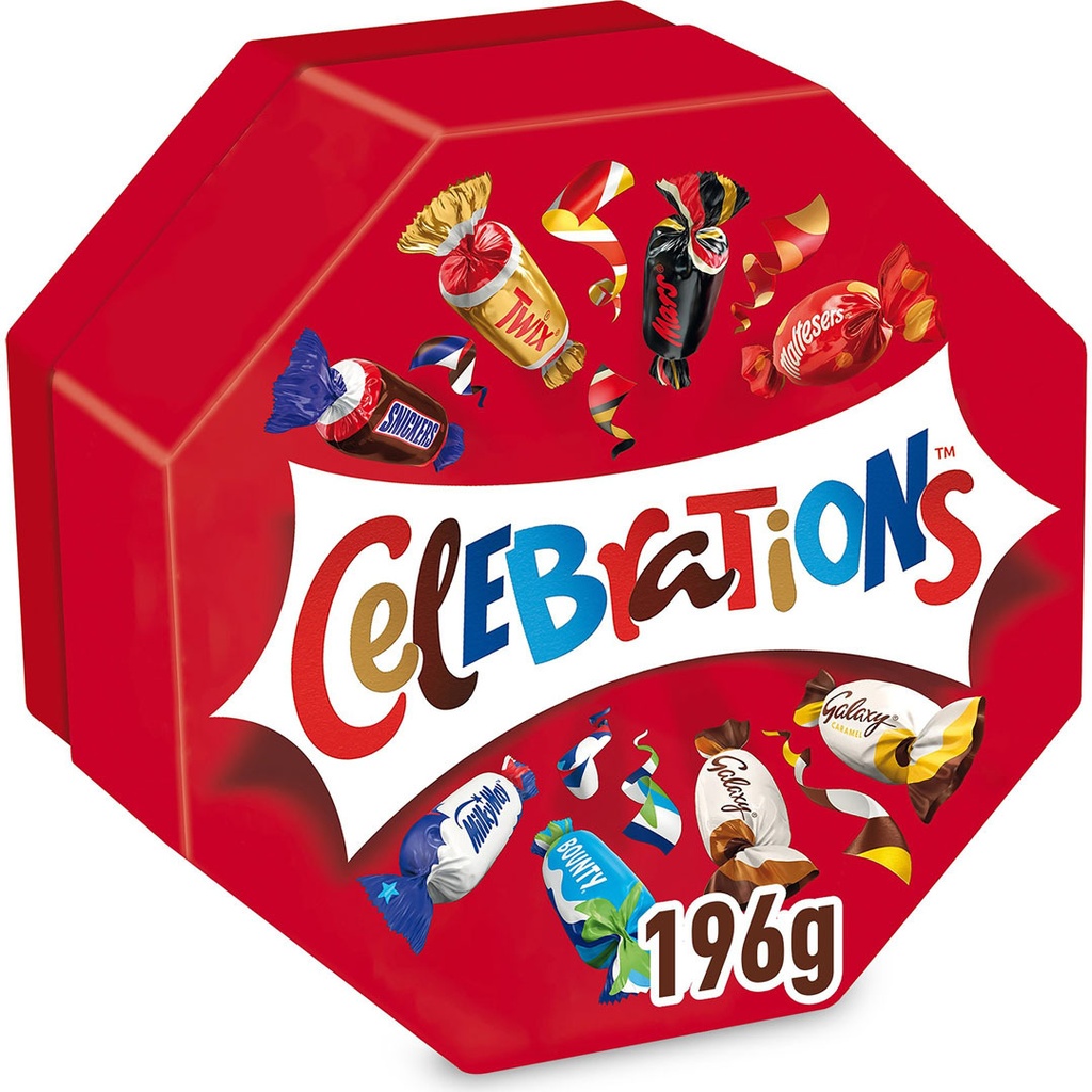 [33349] Chocolade Celebrations doos 196gr