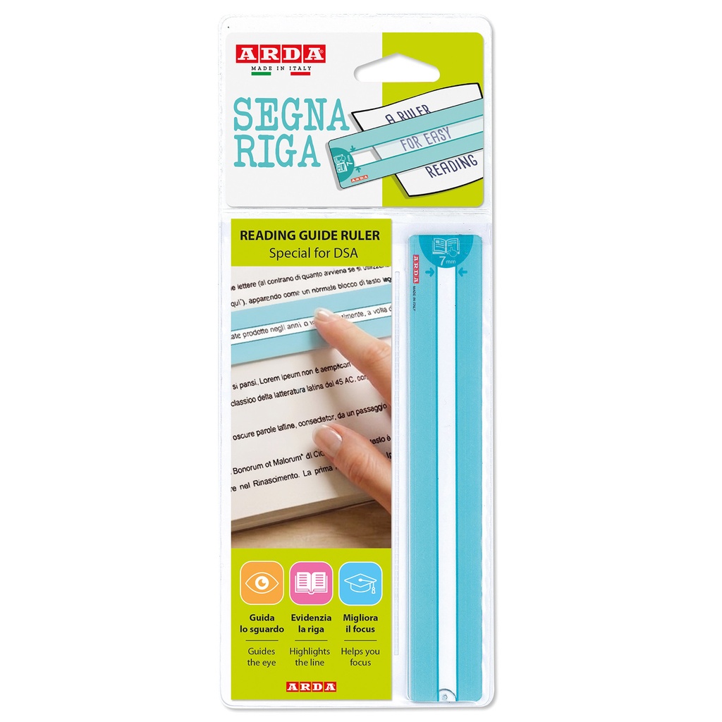 [3172107] Leesliniaal Arda Easy Reading 0.7mm turquoise