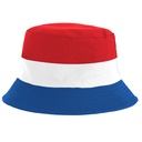 Bucket hat rd wt bl or One size omkeerbaar