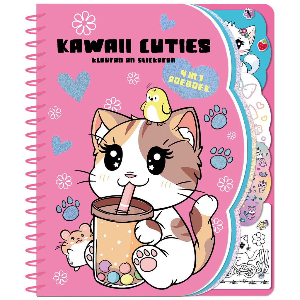 [9789464328820] Doeboek Kawaii cuties 4 in 1