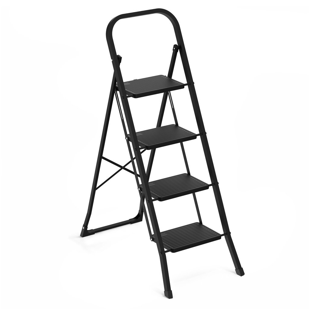 [8632622] Huishoudtrap BRASQ 4 treden SLM400 zwart
