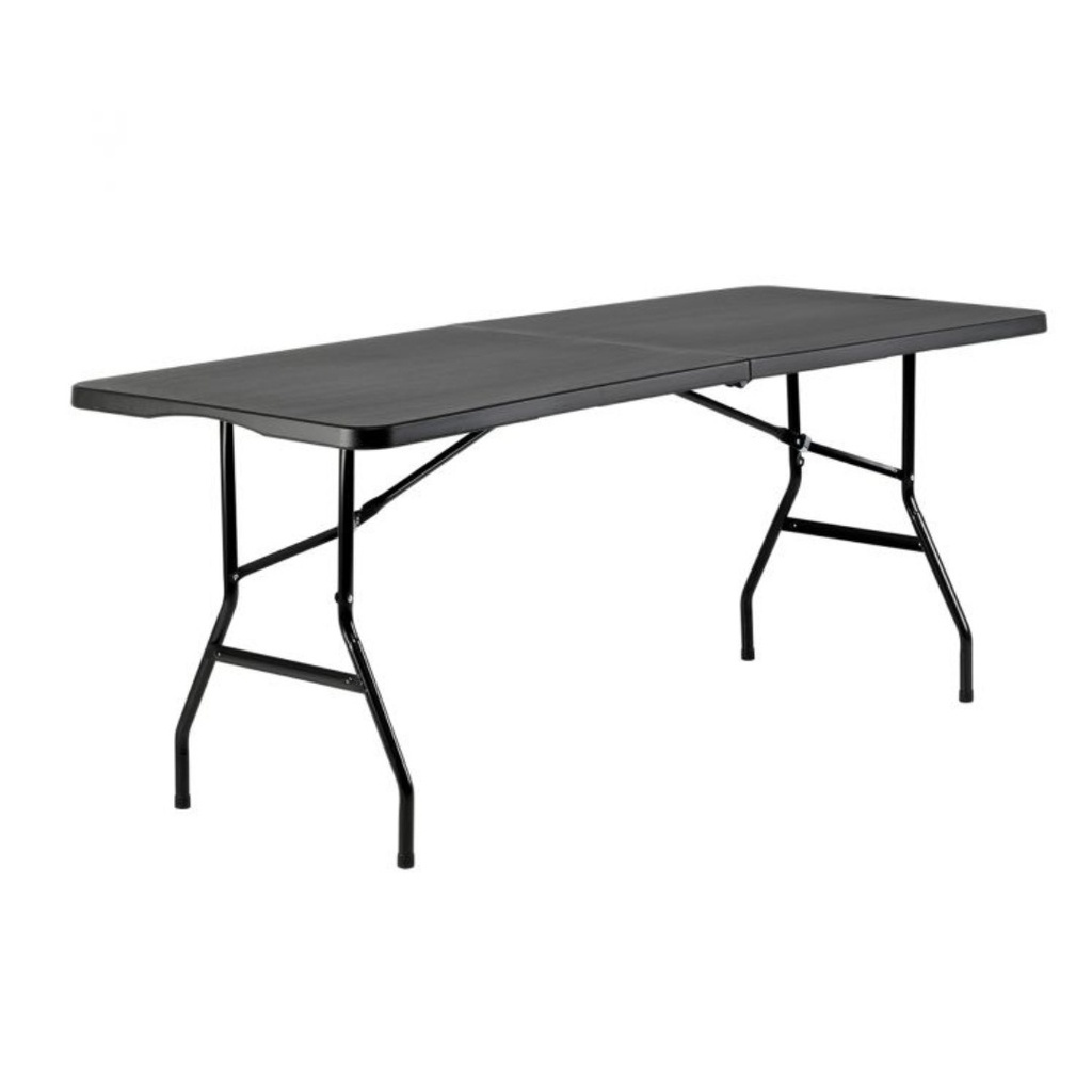 [8712623] Vouwtafel BRASQ 180x70x74cm FT180 zwart