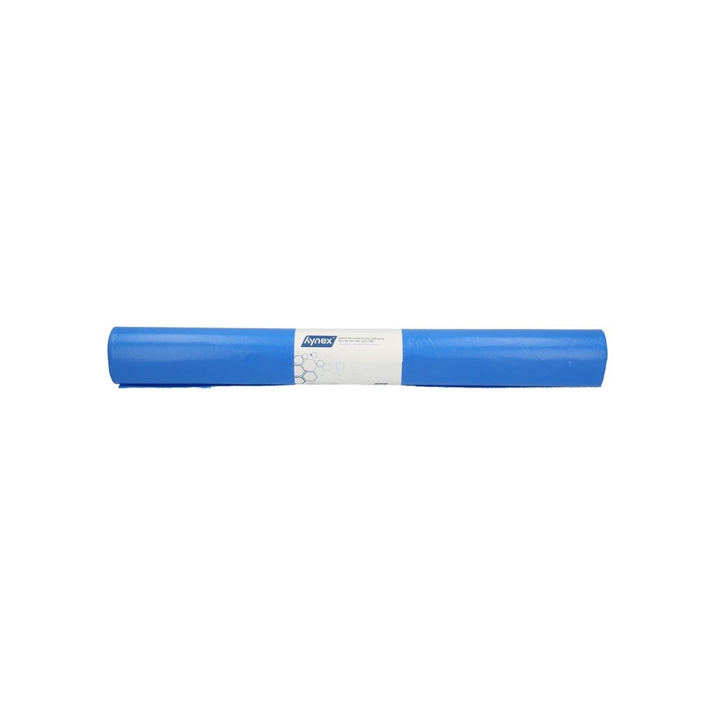 Afvalzak Hynex 90x110cm rec T80 140L blauw 10