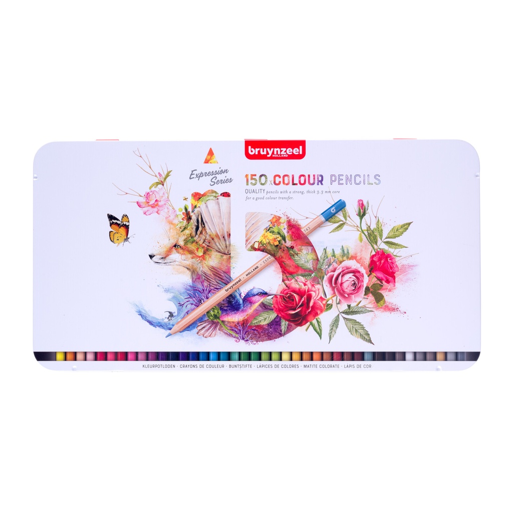 [60312150] Kleurpotlood Bruynzeel Expression blik 150st ass