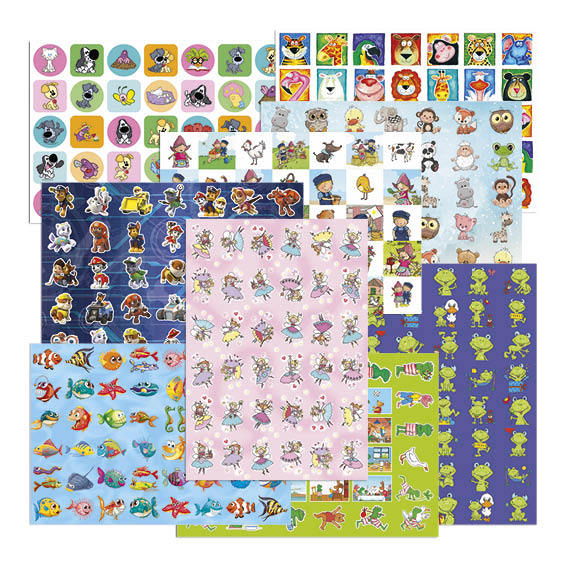 [319003] Belongingsstickermix De Stulp fantasie assorti