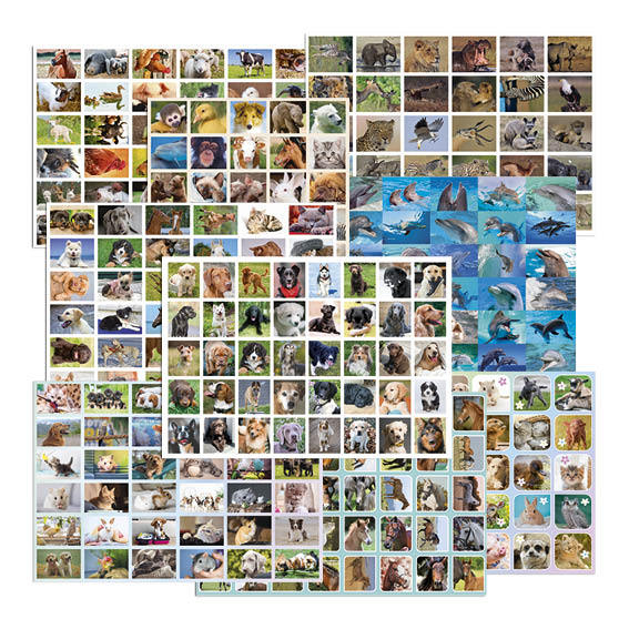 [319001] Belongingsstickermix De Stulp dieren assorti