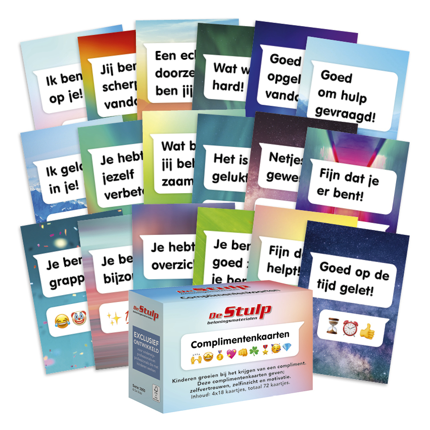 [3950] Complimentenkaarten De Stulp assorti
