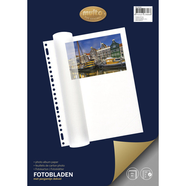 [MU-601541] fotobladen Multo 23-gaats + dekvel wit (200)