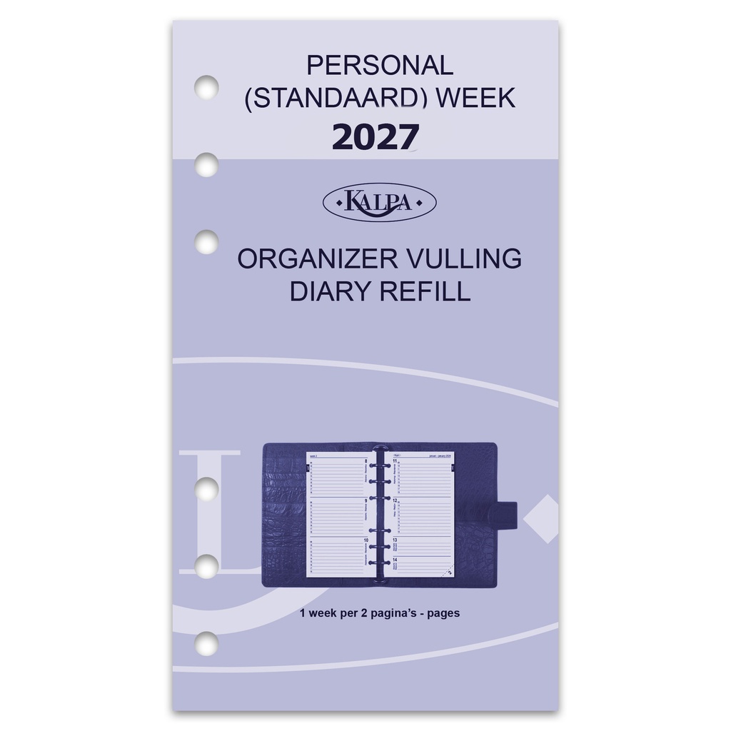 Agendavulling 2027 Kalpa Personal 7dagen/2pagina's