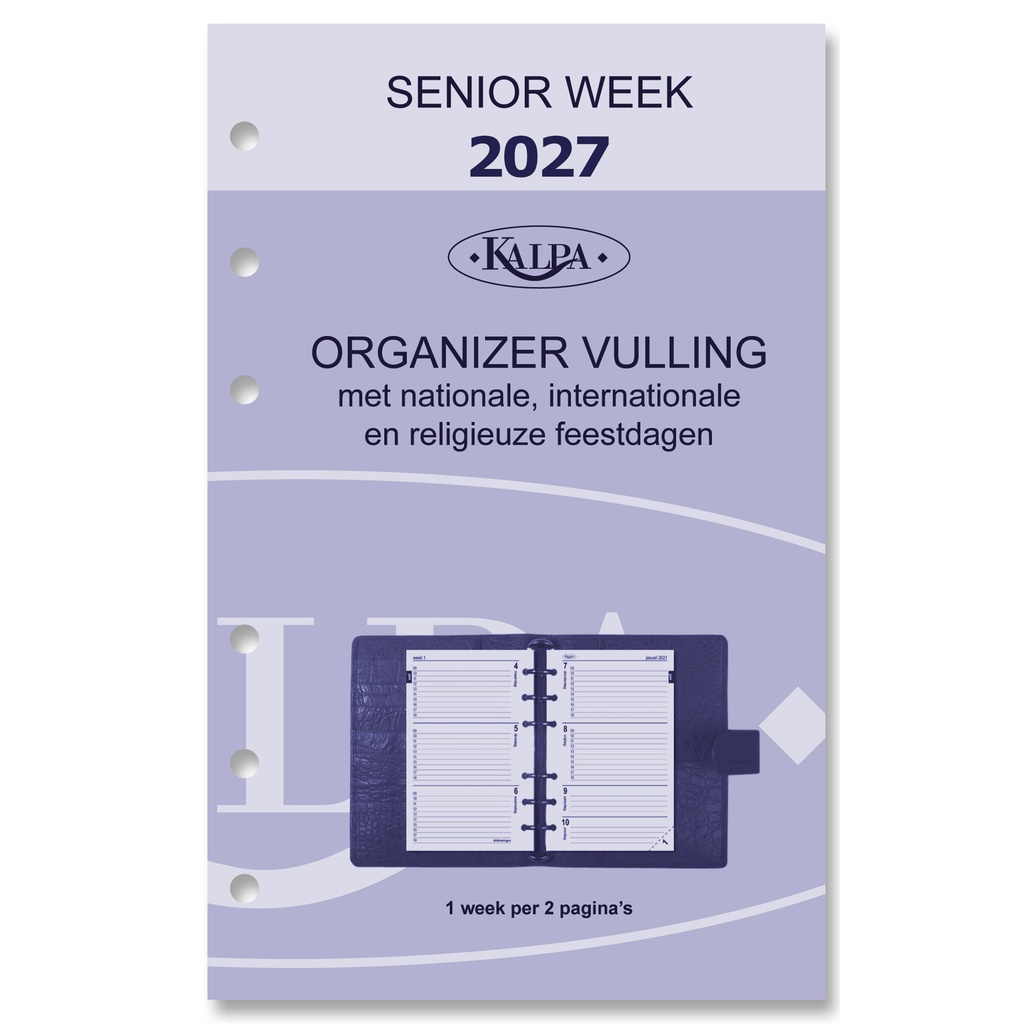 Agendavulling 2027 Kalpa Senior 7dagen/2pagina's