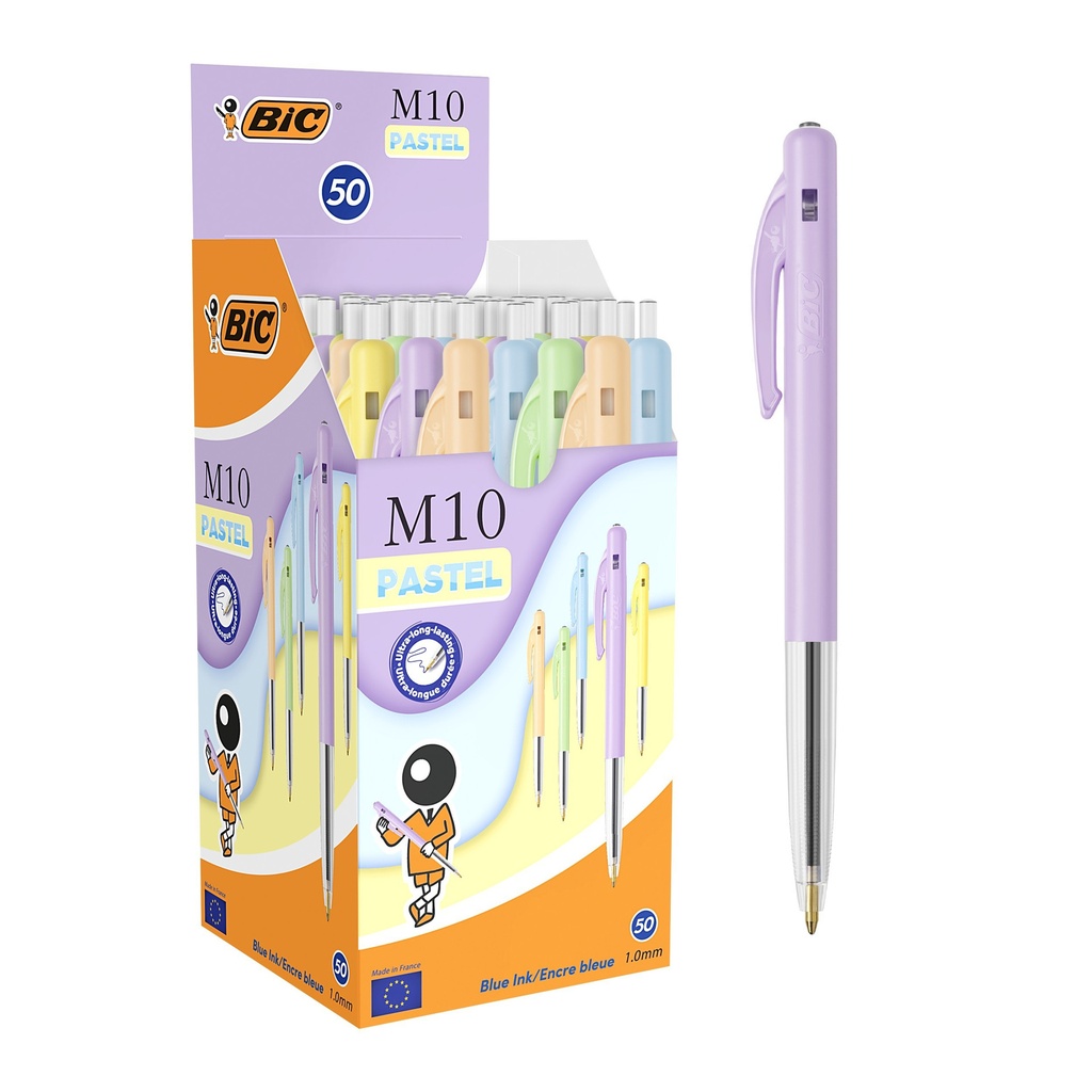 Balpen Bic M10 Colors Pastel Colors M assorti