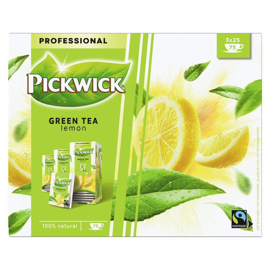 [4059759] Thee Pickwick Fair Trade green lemon 25x1.5gr