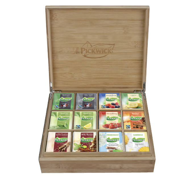 [4057668] Theekist Pickwick inclusief 12 smaken thee
