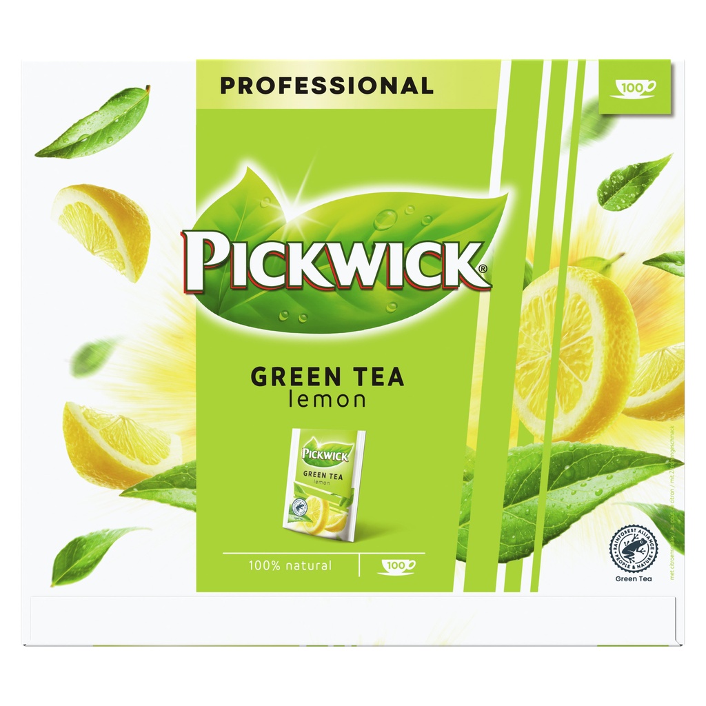 [4024357] Thee Pickwick green original lemon 100x2gr