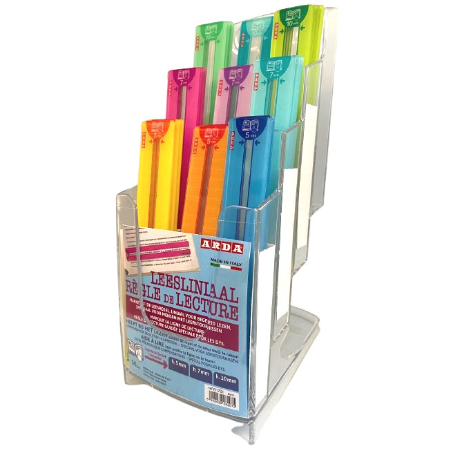 [R17DI] Leesliniaal Arda Easy Reading 0.7mm 36st assorti