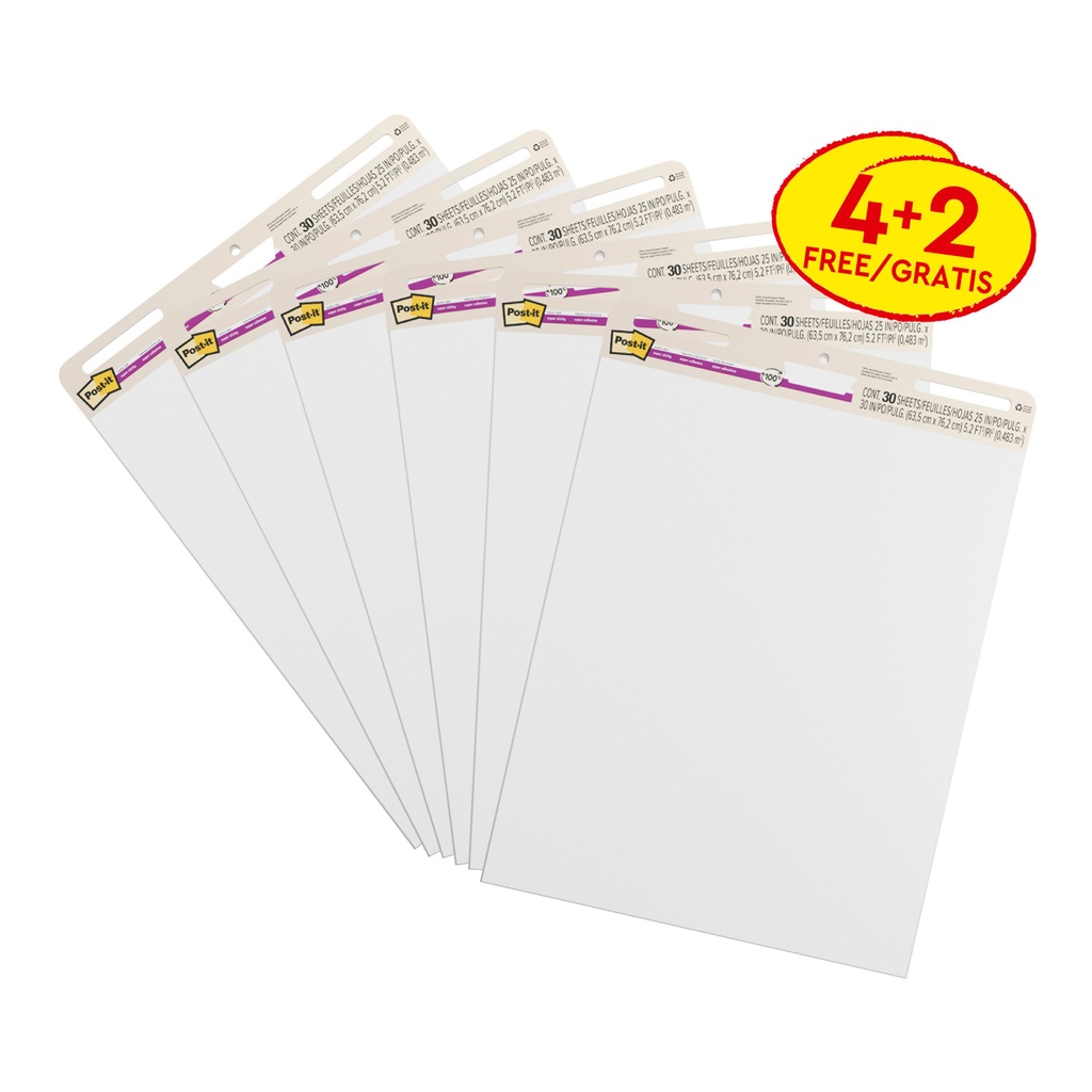 [7100400570] Meeting chart Post-it 559 Super Sticky 63.5cm 4+2