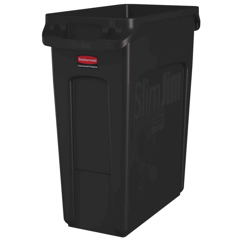 Afvalbak Rubbermaid Slim Jim VT 60L bruin