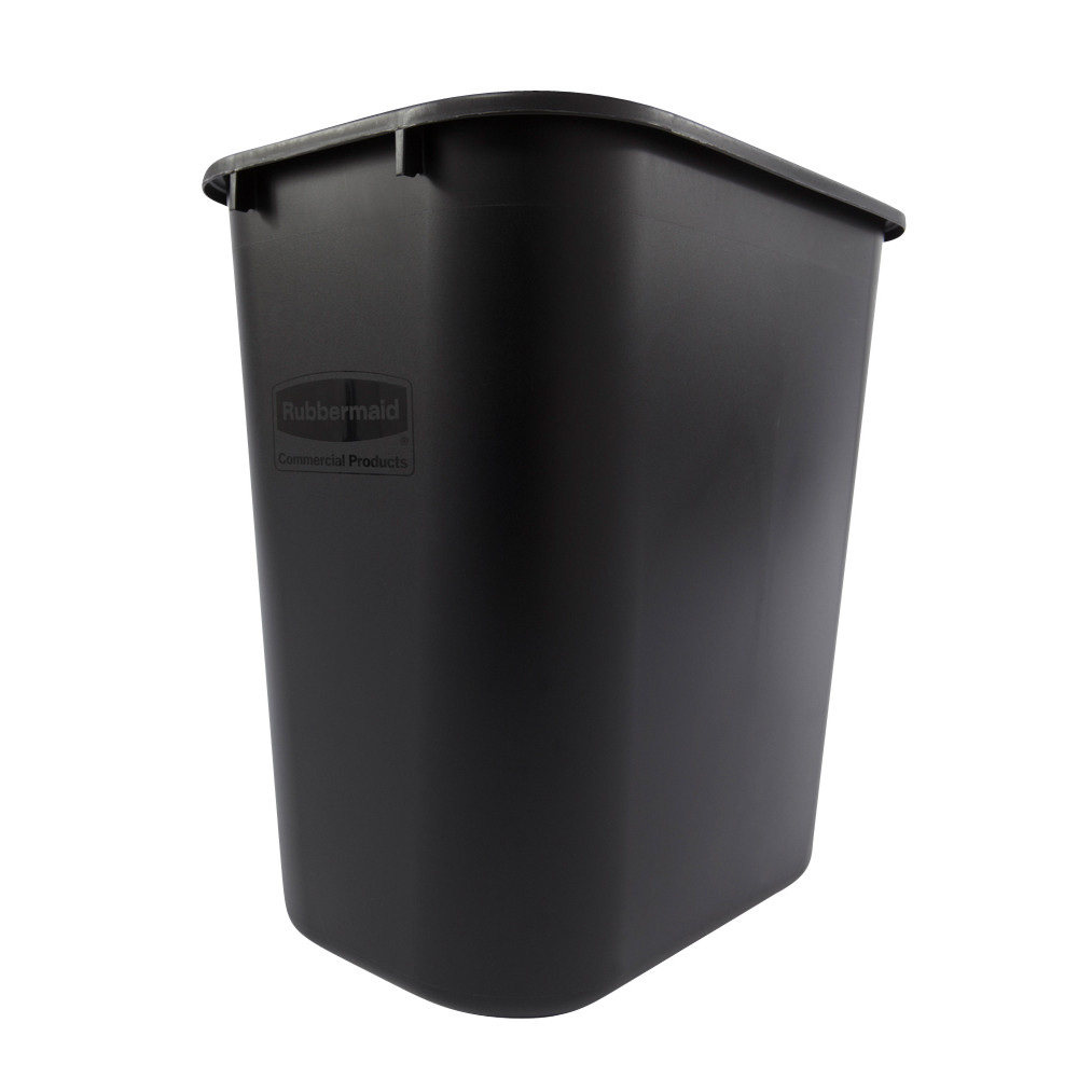 Afvalbak Rubbermaid medium 26 liter zwart