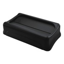 Deksel Rubbermaid Slim Jim VT swingsysteem zwart