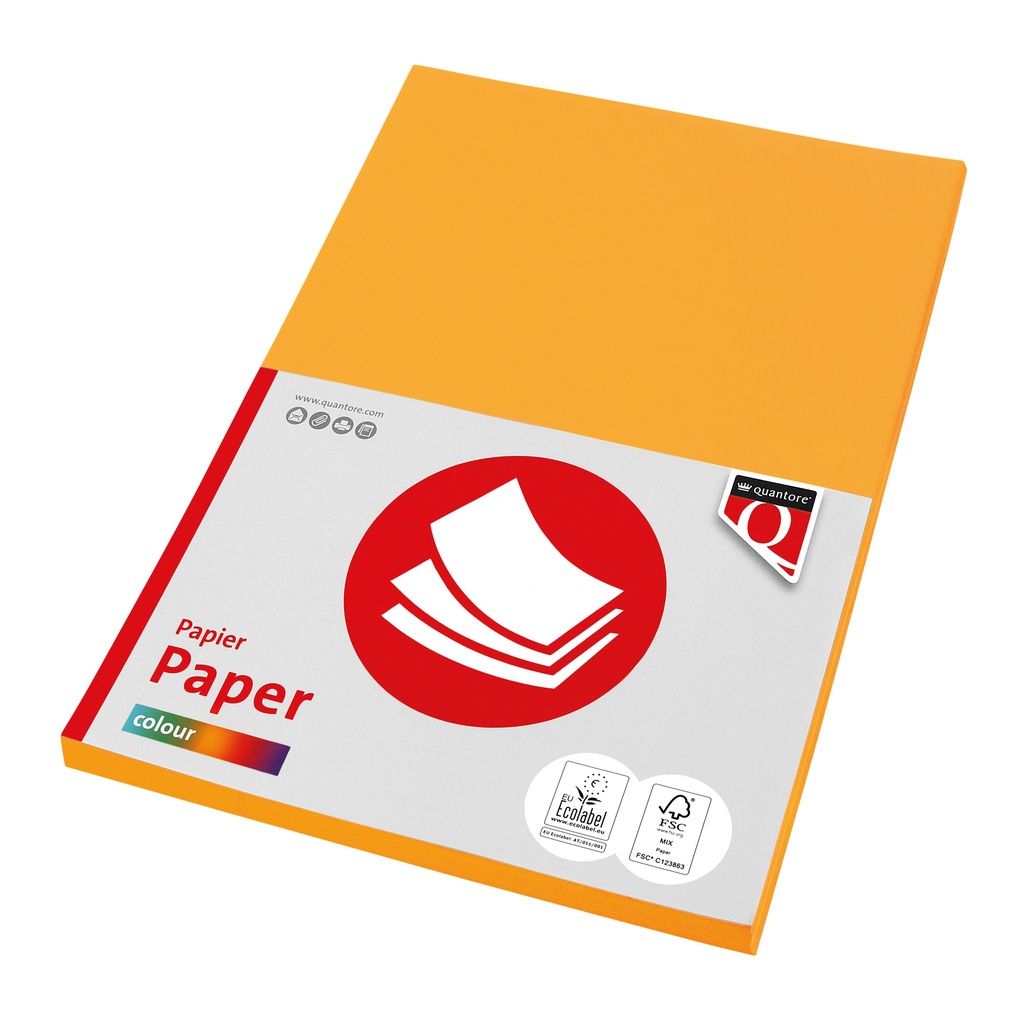 [1429496] Kopieerpapier Quantore Col-50 A4 160gr diepgeel