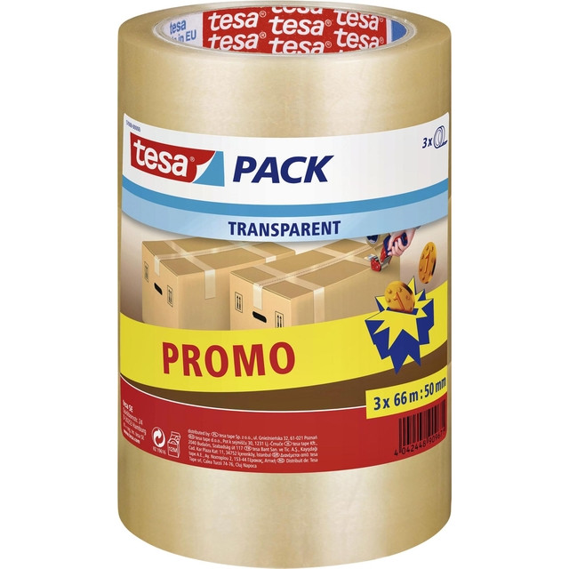 [57008-00000-02] Verpakkingstape tesapack 66mx50mm tr promo