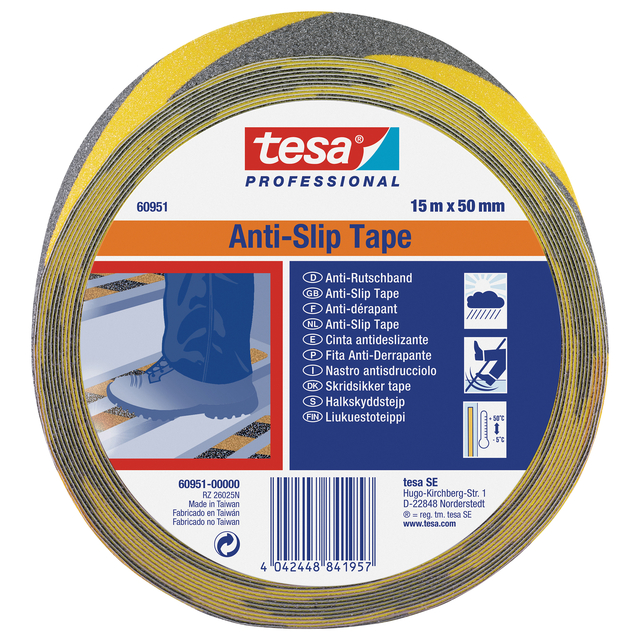 [60951-00000-02] Antisliptape tesa® Prof 60951 50mmx15m zw/gl