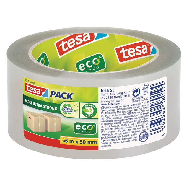 [58297-00000-02] Verpakkingstape Tesa 58297 Eco transp 50mmx60m
