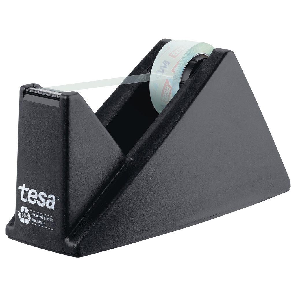 [59045-00000-01] Plakbandhouder Tesa 59045 zwart met 1 rol 19mmx10m