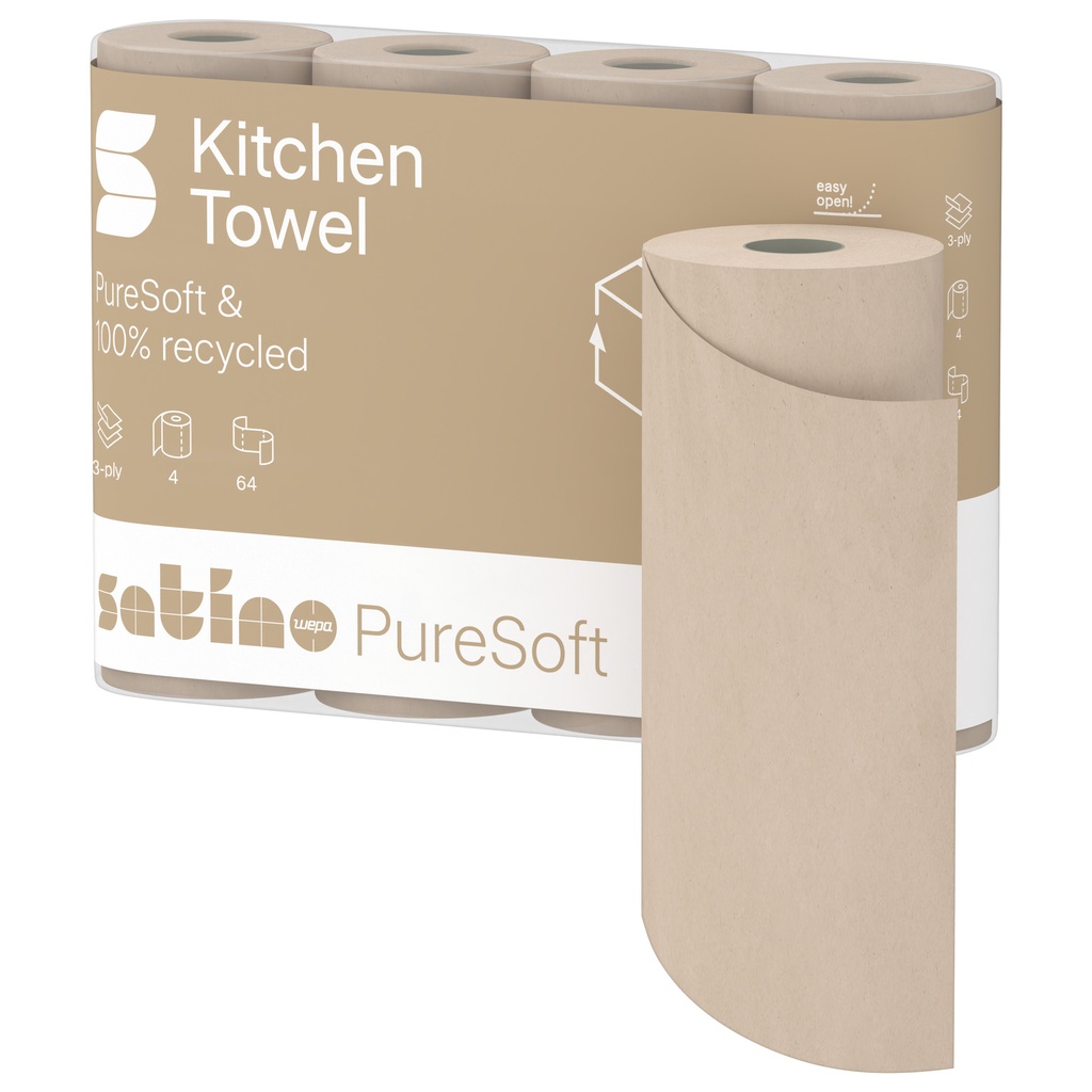 [175890] Keukenrol Satino PureSoft 64 vel naturel 175890