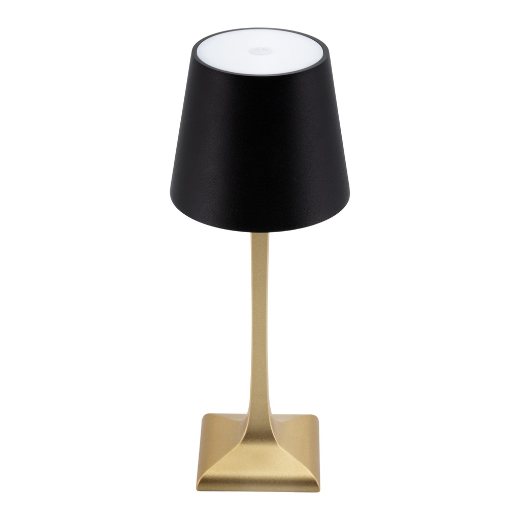 [LP-RO-GD-BL] Tafellamp Securit Roma LED opl dimbaar zwart-goud