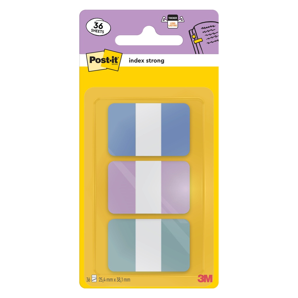 [7100396576] Indextabs Post-it 686-3COAST 25.4x38.1mm Strong